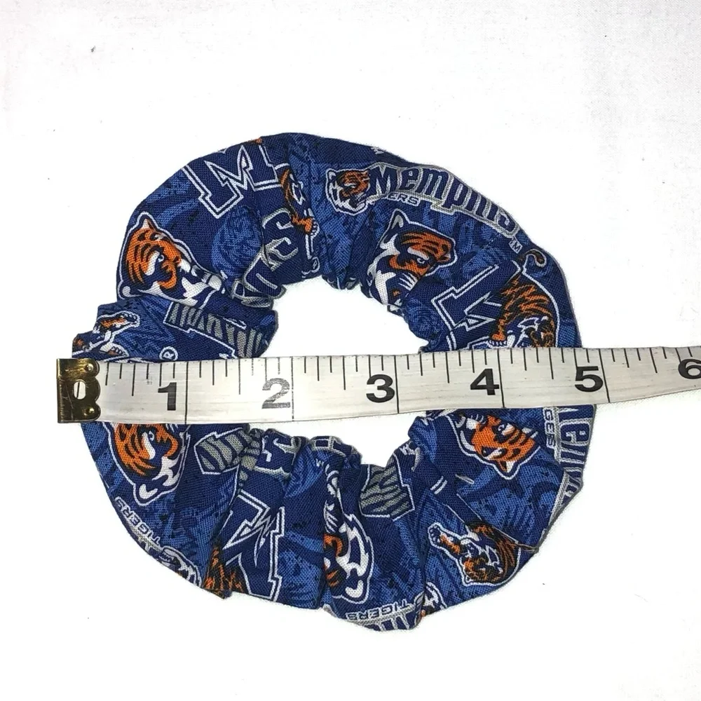 Memphis Tigers Hair Scrunchies Wristbands 2 Pack HandMade in the USA